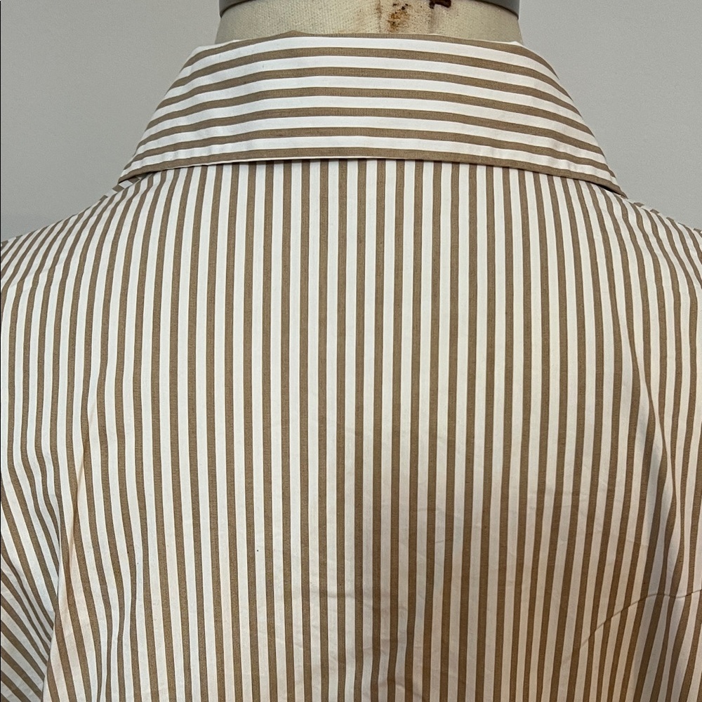 PURETOL by Petra Dieners Elegant Striped Women's Blouse Oversized Cuff Sleeve - Picture 9 of 11